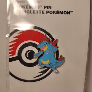 Pokemon TCG Feraligatr Enamel Pin Official Nintendo Collectible Metal Badge